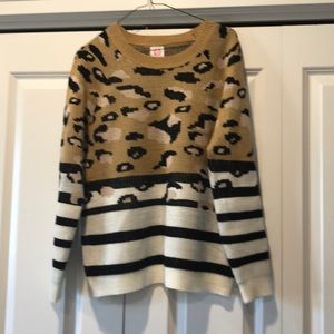 Animal print sweater